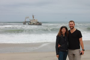 Carrie and john at Zeila shipwreck